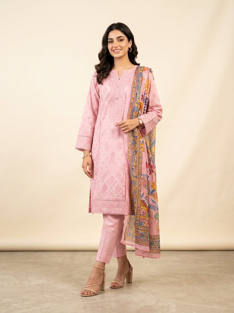 Luna - Printed Lawn 2PC